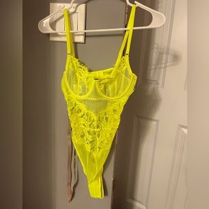 NWT Neon Yellow Bodysuit